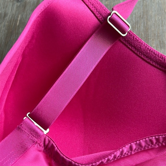 Addition Elle Deesee Lingerie Wireless T-Shirt Bra Size 44C Fuschia - Picture 8 of 13